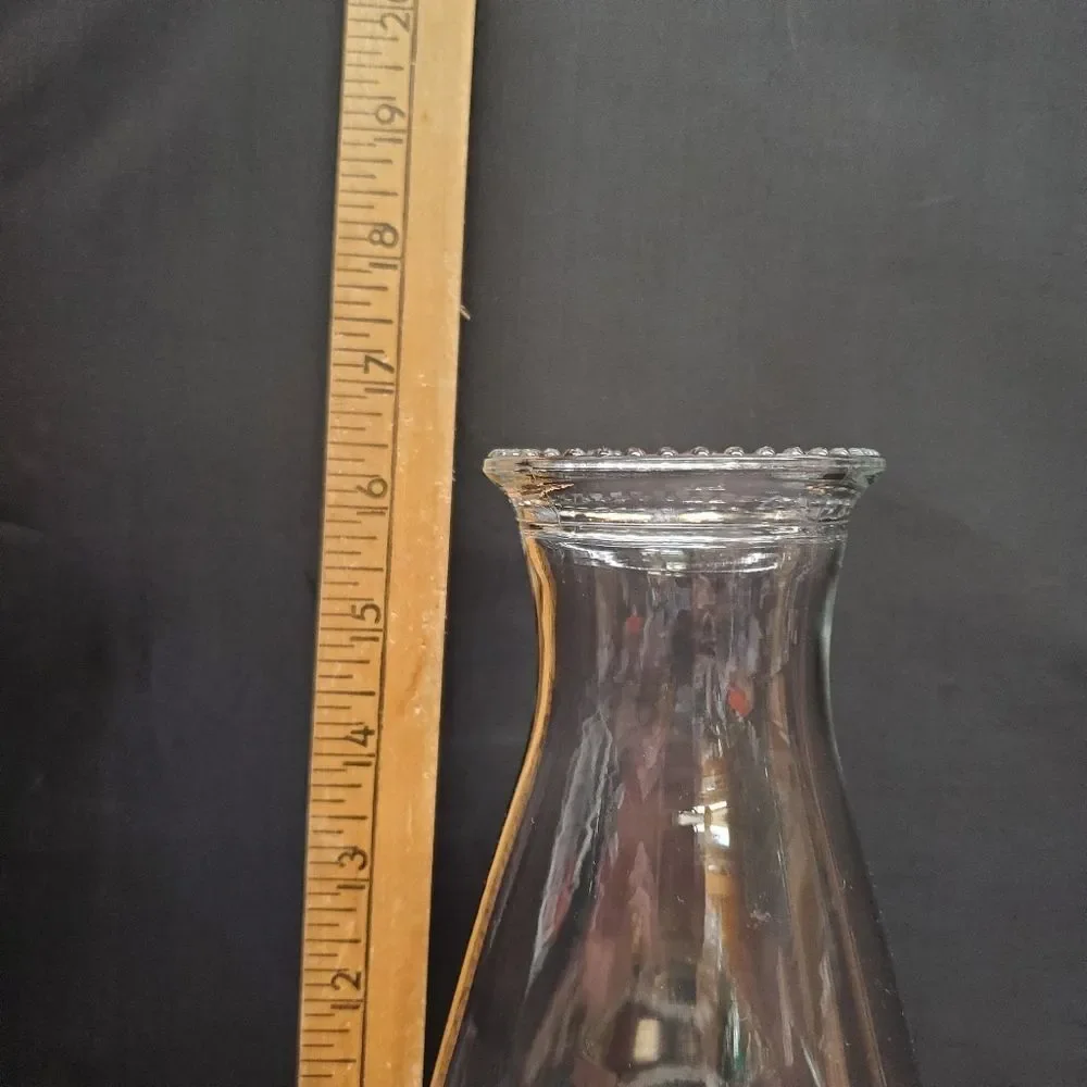 Vintage Lamplight Farms Clear Glass Hurricane Oil Lamp New Wick